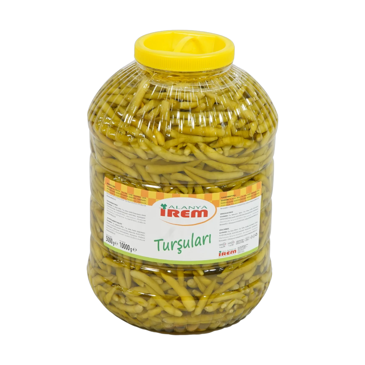 Alanya İrem Makedon Biberi Turşusu (10 kg Pet)