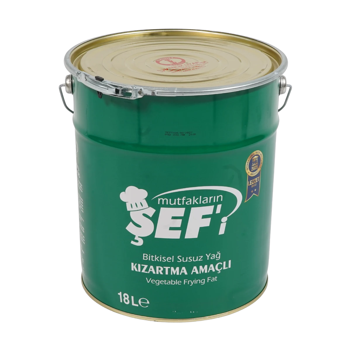 Mutfakların Şefi Bitkisel Susuz Kızartma Yağı (18 L Teneke)