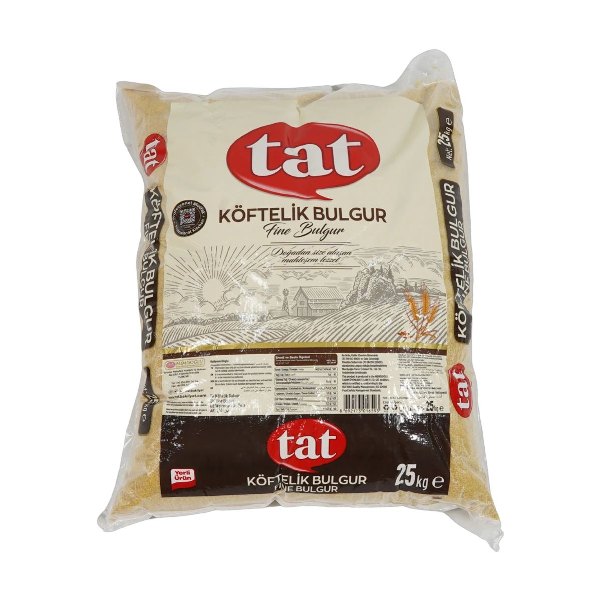 Tat Bakliyat Köftelik İnce Bulgur (25 kg)
