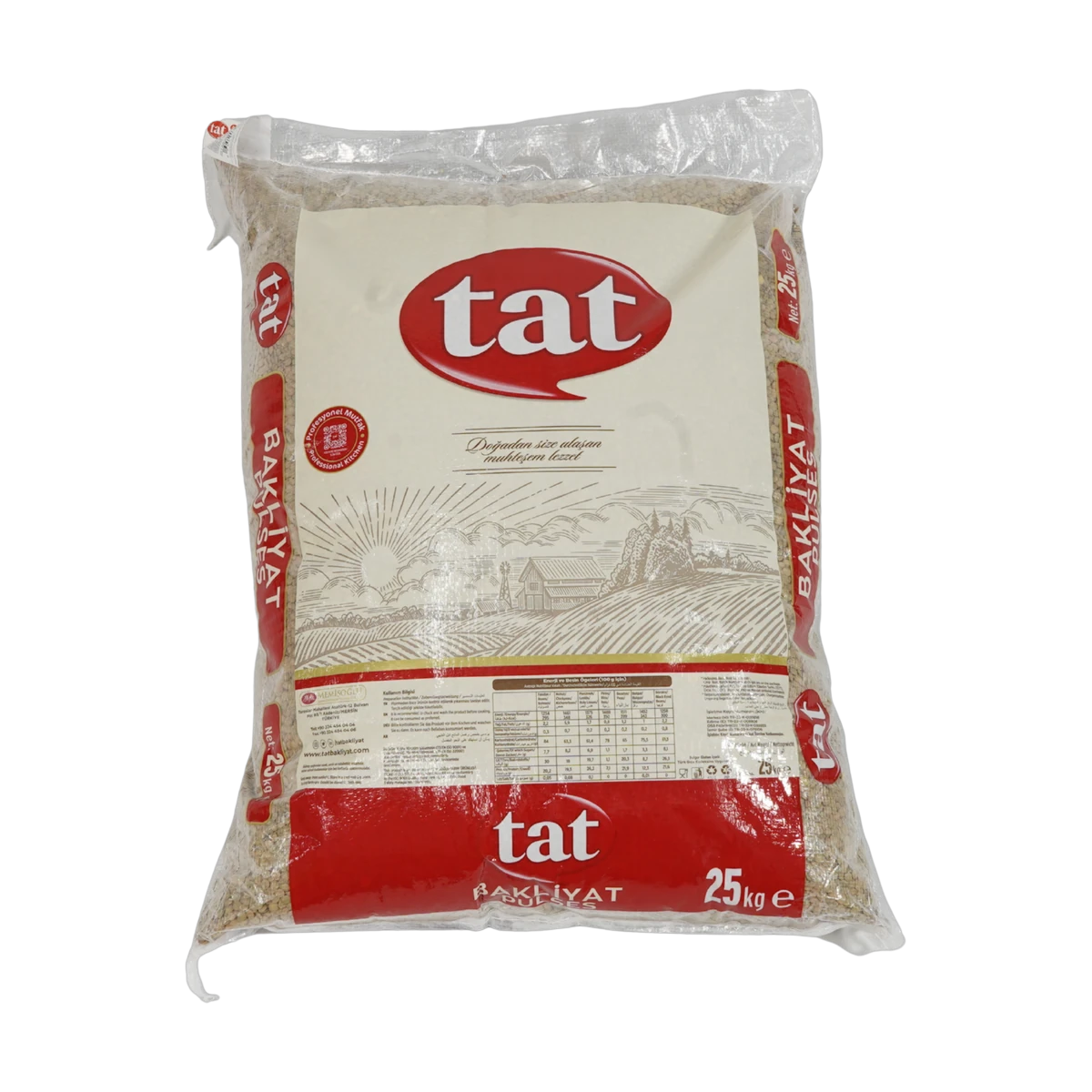 Tat Bakliyat Yeşil Mercimek (25 kg)