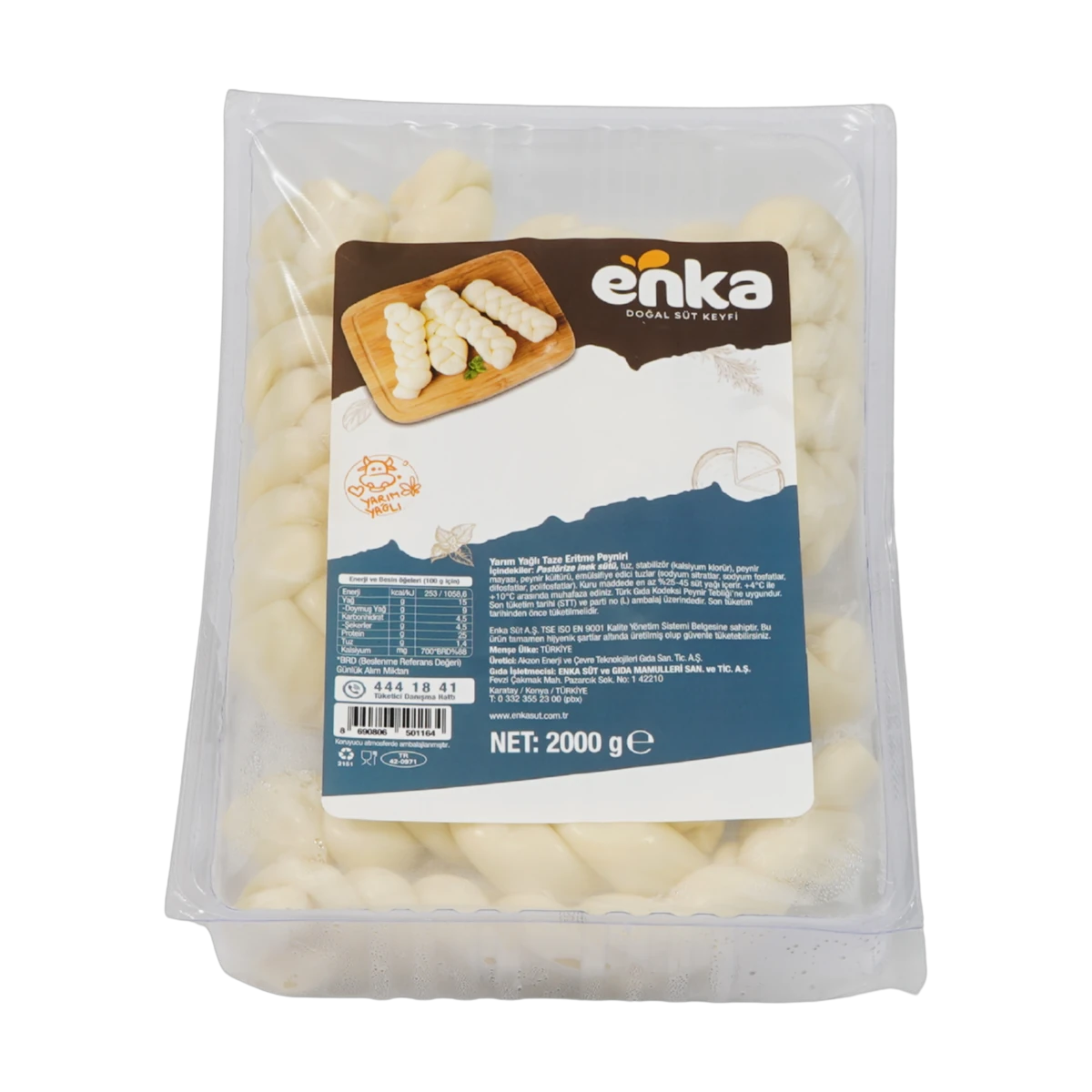 Enka Geleneksel Örgü Peyniri (2000g Küvet)