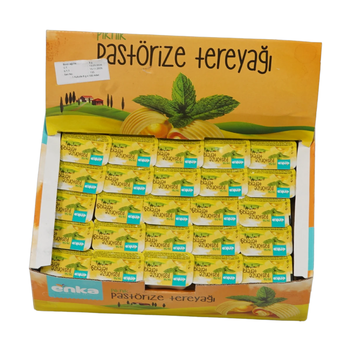 Enka Piknik Porsiyon Pastörize Tereyağı (100 Adet Kutu)