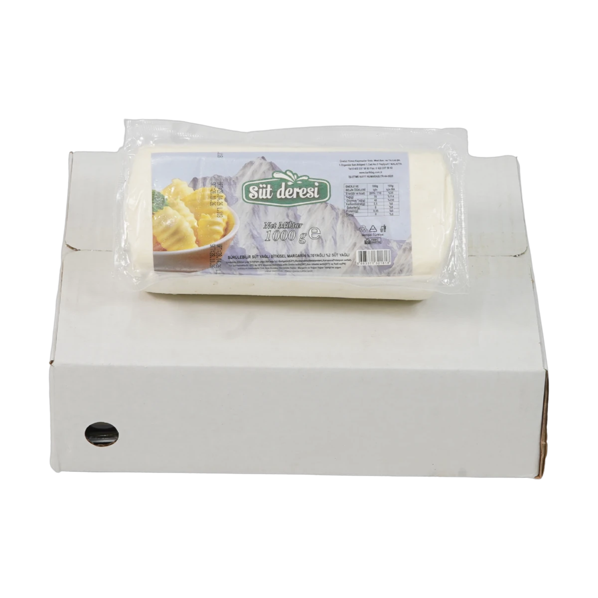 Süt Deresi Profesyonel Bitkisel Margarin Blok (1000g x Koli)