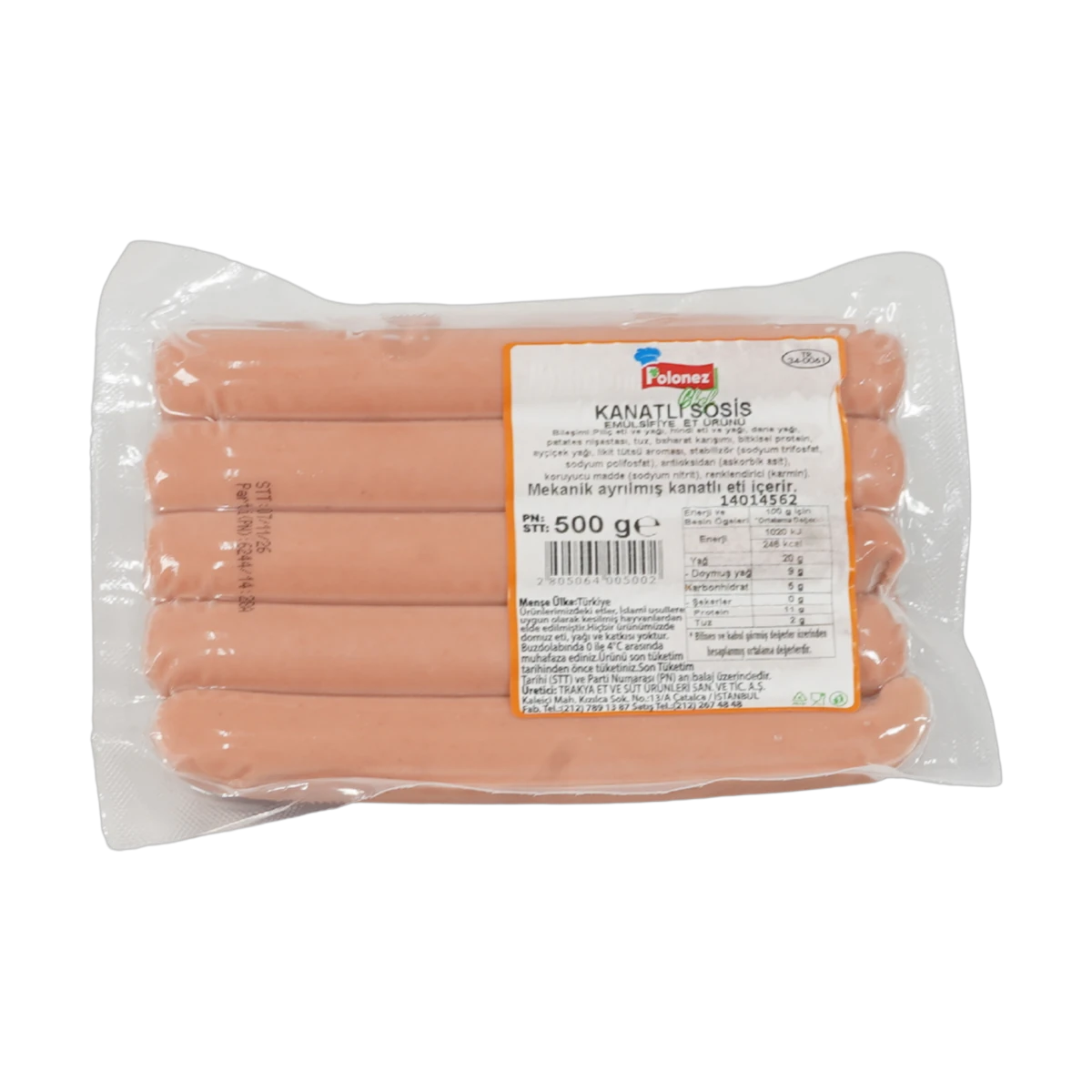 Polonez Kanatlı Sosis (500g Paket)