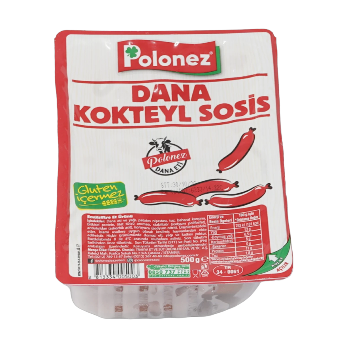 Polonez Dana Kokteyl Sosis (500g Paket)